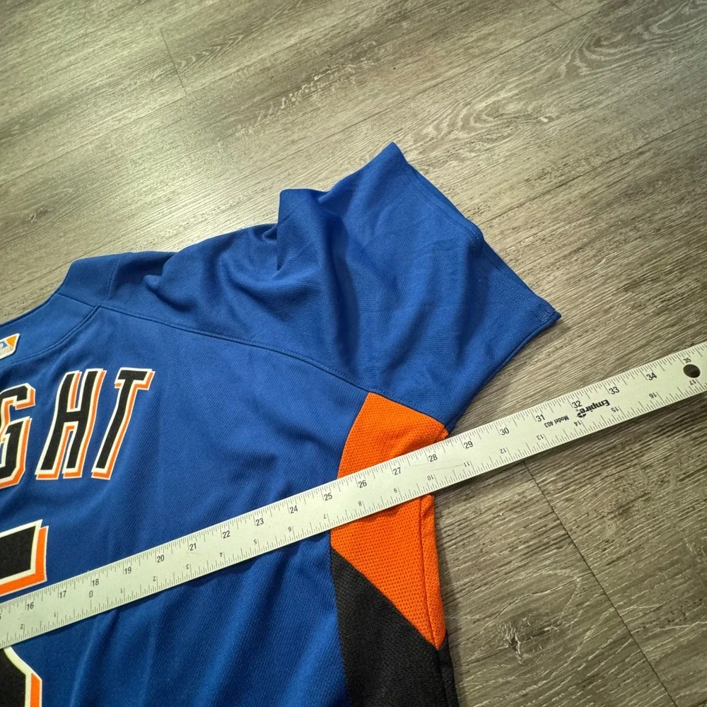 David Wright #5 New York Mets Jersey Mens 2XL Blue Majestic BP Shirt Baseball